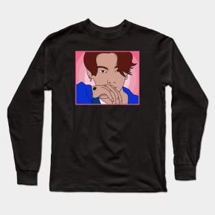 K-POP MAN FLAT DESIGN DAEBAK FANART Long Sleeve T-Shirt